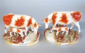 Pair of Staffordshire figures