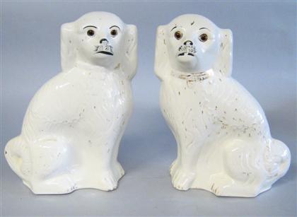 Pair of Staffordshire figures of