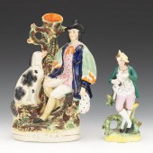 PAIR OF STAFFORDSHIRE FIGURINE