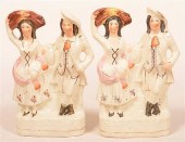 PAIR OF STAFFORDSHIRE FIGURINE