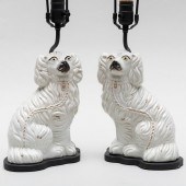 PAIR OF STAFFORDSHIRE FLATBACK