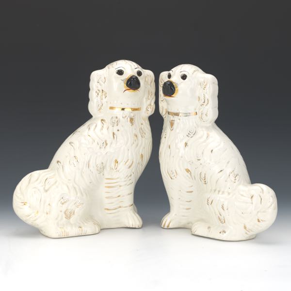 PAIR OF STAFFORDSHIRE KING