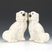 PAIR OF STAFFORDSHIRE KING CHA