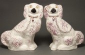 Pair of Staffordshire molded e