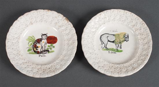 Pair of Staffordshire molded