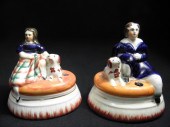 Pair of Staffordshire porcelan