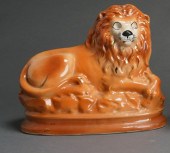 PAIR OF STAFFORDSHIRE RECLININ
