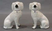 PAIR OF STAFFORDSHIRE SPANIELS