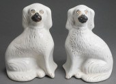 PAIR OF STAFFORDSHIRE SPANIELS