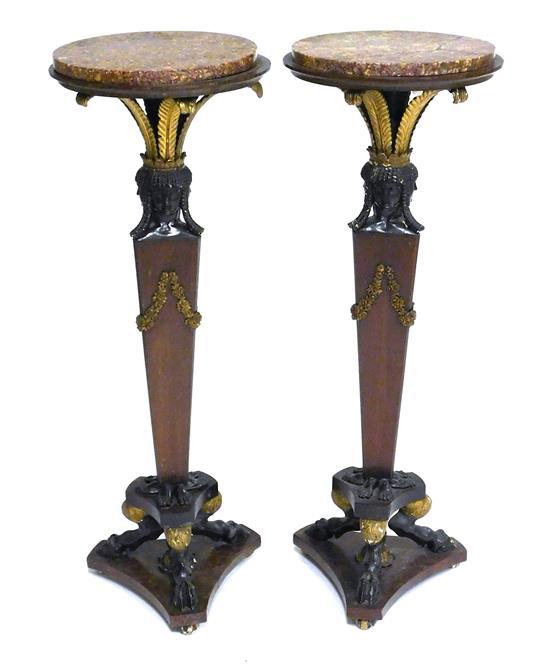PAIR OF STANDS, LATE 19TH C.,