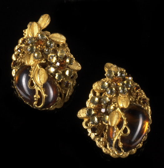 Pair of Stanley Hagler Faux Amber