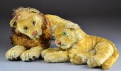 Pair of Steiff Lion & Lioness