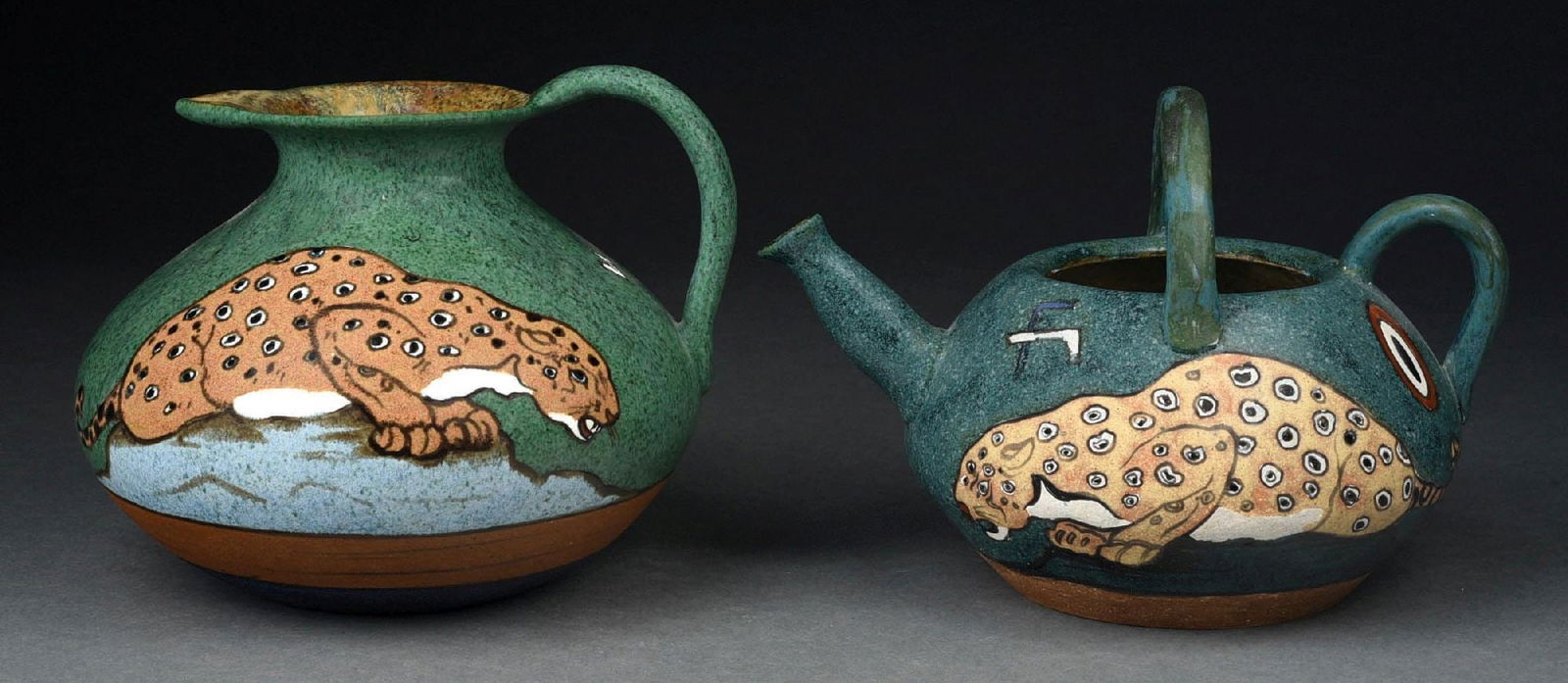 PAIR OF STELLMACHER EARTHENWARE