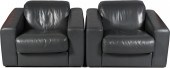 PAIR OF STENDIG LEATHER ARMCHA
