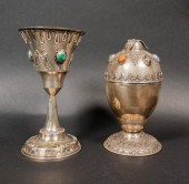 PAIR OF STERLING KIDDUSH CUPSS