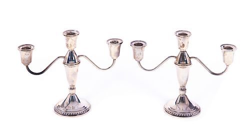 PAIR OF STERLING SILVER