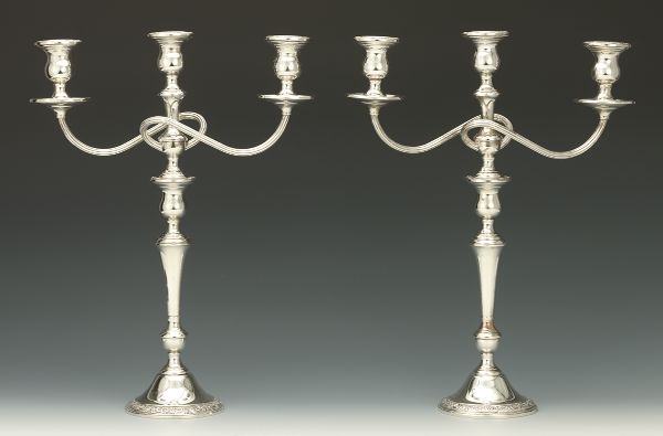 PAIR OF STERLING SILVER