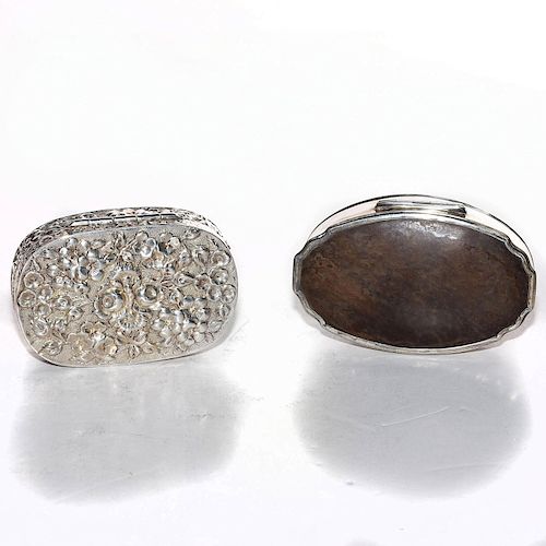 PAIR OF STERLING SILVER PILL