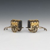 PAIR OF STERLING SILVER SALT A