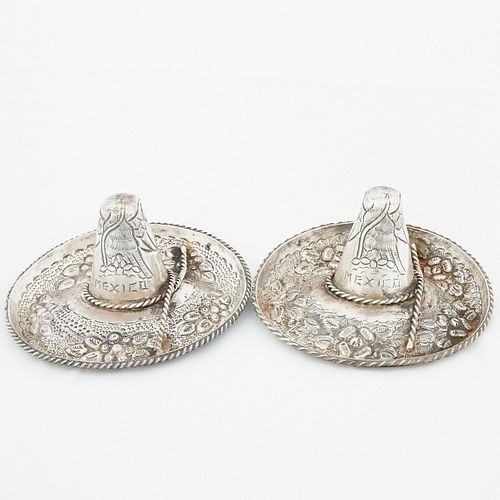 PAIR OF STERLING SILVER