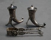 PAIR OF STERLING SILVER SUGAR