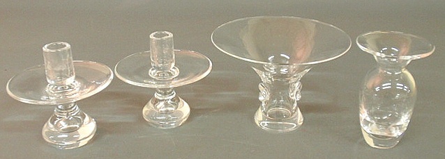 Pair of Steuben glass