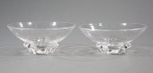 PAIR OF STEUBEN GLASS "FLORET"