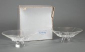 PAIR OF STEUBEN GLASS "STAR SP