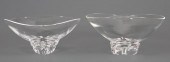 PAIR OF STEUBEN GLASS "TRILLIU