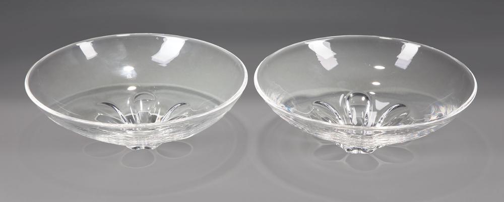 PAIR OF STEUBEN GLASS "TULIP"