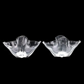 PAIR OF STEUBEN  GROTESQUE  GL