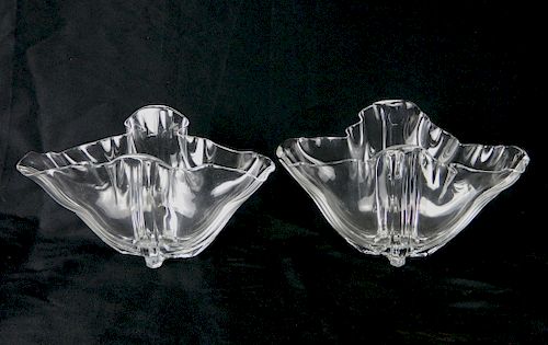PAIR OF STEUBEN GROTESQUE VASESPair