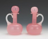  PAIR OF STEUBEN ROSALINE AND
