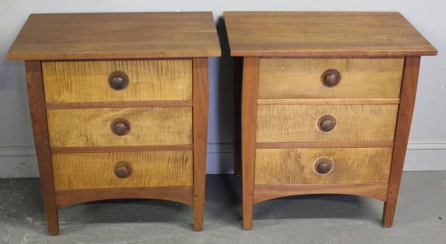 Pair of Stickley 3 Drawer