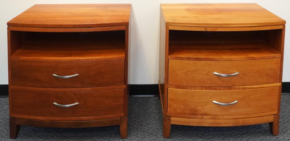 PAIR OF STICKLEY CHERRY BOW FRONT