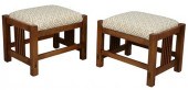 PAIR OF STICKLEY MISSION OAK F