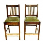Pair of Stickley ''Spindle'' b