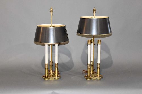 PAIR OF STIFFEL BRASS LAMPSPair