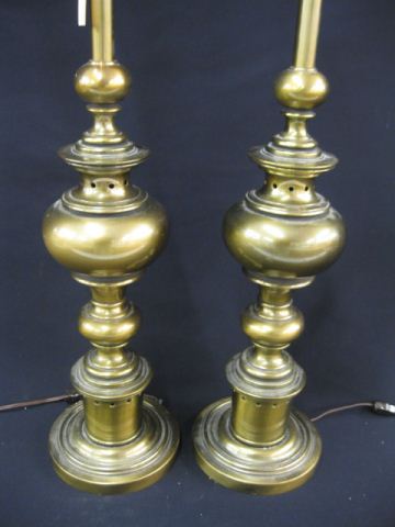 Pair of Stiffel Table Lamps bronzed