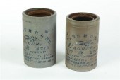 PAIR OF STONEWARE CANNING JARS
