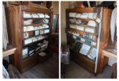 PAIR OF STORE DISPLAY CASES WI