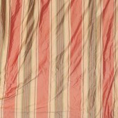PAIR OF STRIPED SILK CURTAINS