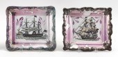 PAIR OF SUNDERLAND LUSTER PLAQ