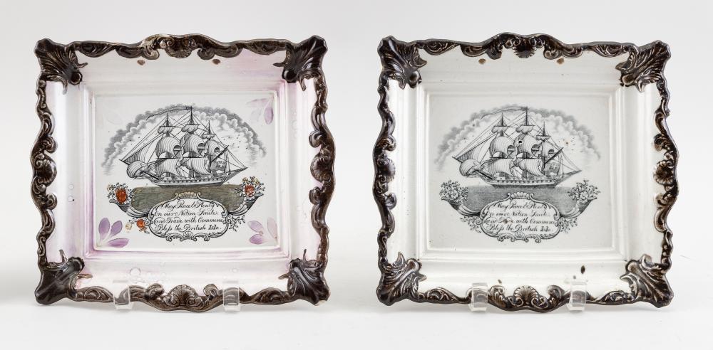 PAIR OF SUNDERLAND PLAQUES WITH