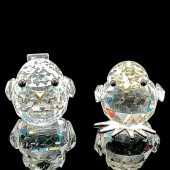 PAIR OF SWAROVSKI CRYSTAL FIGU