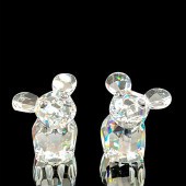 PAIR OF SWAROVSKI CRYSTAL FIGU