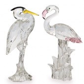 PAIR OF SWAROVSKI CRYSTAL FIGU