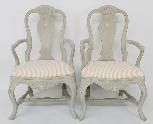 PAIR OF SWEDISH LOUIS XV STYLE OPEN