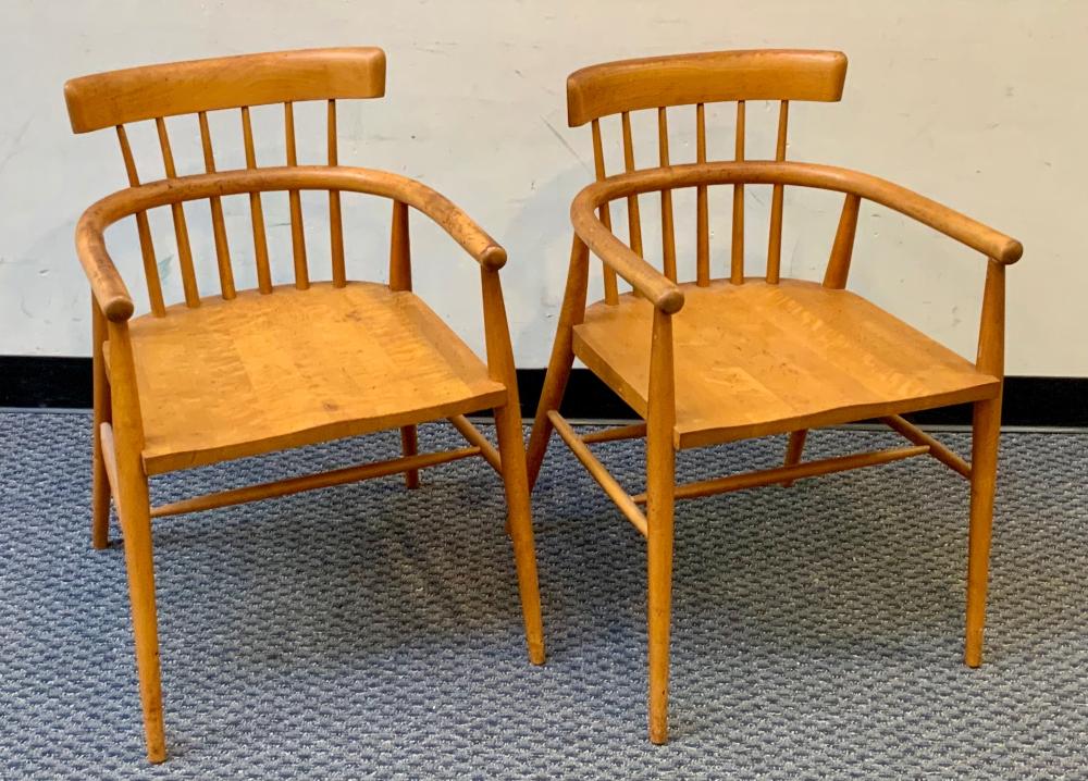 PAIR OF SWEDISH MAPLE CAPTAINS