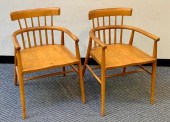 PAIR OF SWEDISH MAPLE CAPTAINS